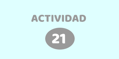 ACTIVIDAD 21 – ACERTIJO Descubrí el número que falta