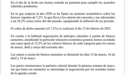 Acuerdo Salarial CEAMSE – AGOEC