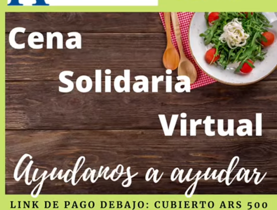 Invitación Cena Solidaria Virtual