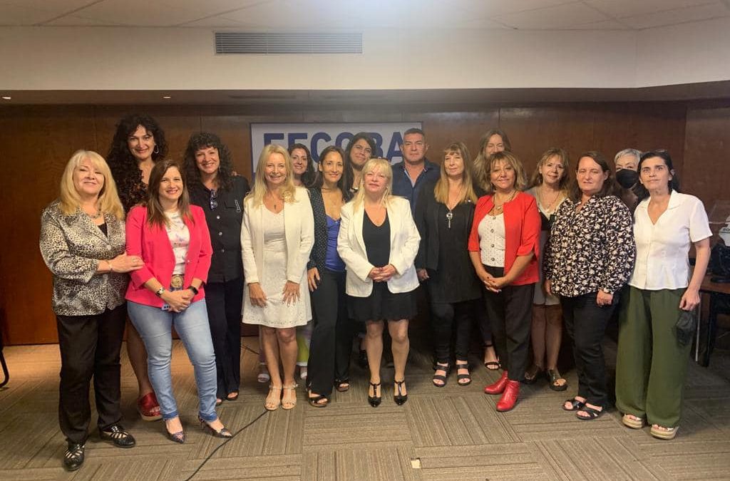 EVENTO REALIZADO EN FECOBA, DONDE LA GREMIAL EMPRESARIAL Y MUJERES SINDICALISTAS DIALOGARON Y LLEVARON A CABO ACCIONES CONJUNTAS DE VISIBILIDAD AL CONVENIO 190