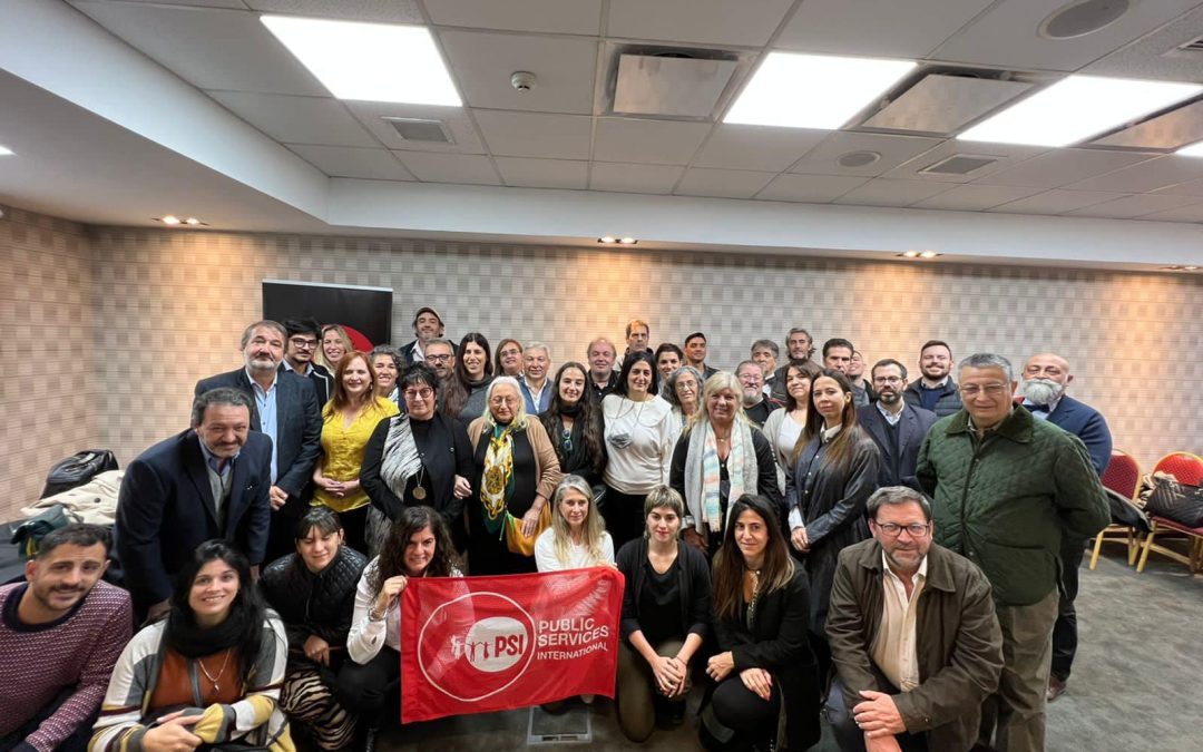 REUNION DE LA COORDINACIÓN DE LA INTERNACIONAL DE SERVICIOS PÚBLICOS EN ARGENTINA CON ROSA PAVANELLI.