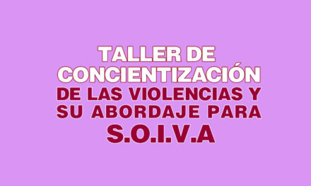 TALLER DE CONCIENTIZACION DE LAS VIOLENCIAS Y SU ABORDAJE PARA SOIVA