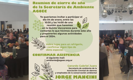ÉXITO EN LA REUNIÓN DE CIERRE DE AÑO DEL EQUIPO DE LA SECRETARÍA DE AMBIENTE DE AGOEC