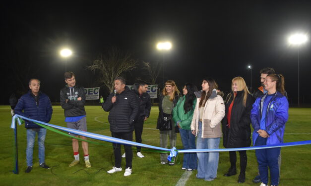 INAUGURAMOS LA CANCHA DE FÚTBOL 11 EN LA QUINTA VACAREZZA