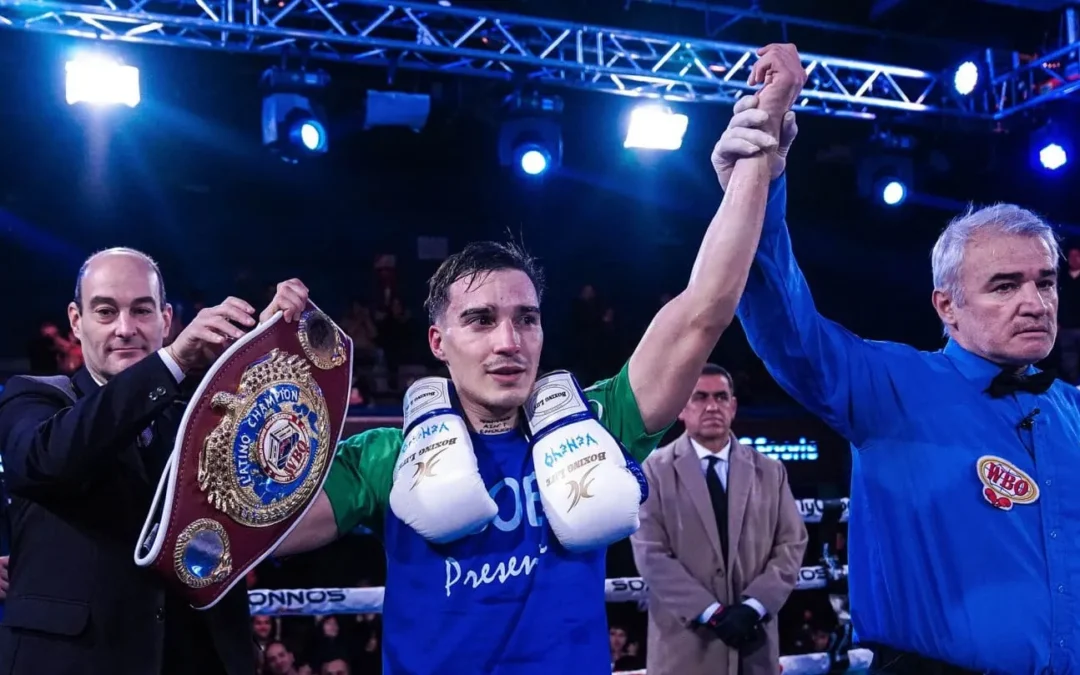 NOCHE DE BOX EN LA FAB: ALAN CHAVES RETUVO EL TÍTULO LATINO DE LA OMB 🥊