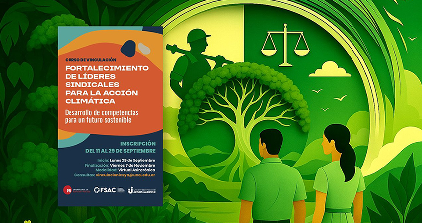 AGOEC invita a una nueva edición del Curso de Fortalecimiento de Líderes Sindicales para la Acción Climática