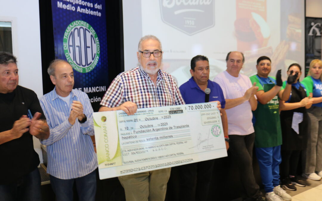 CENA ANUAL SOLIDARIA DE AGOEC A BENEFICIO DE LA FUNDACIÓN ARGENTINA DE TRASPLANTE HEPÁTICO
