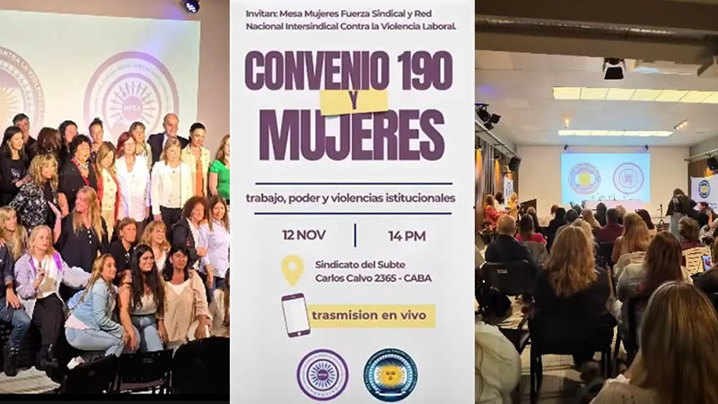 ENCUENTRO SINDICAL EN EL AUDITORIO DEL SUBTE: DIÁLOGO CLAVE SOBRE CONVENIO 190, VIOLENCIA LABORAL Y DEMOCRATIZACIÓN DEL PODER