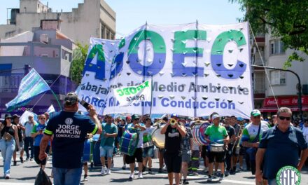AGOEC EN LA MOVILIZACIÓN DEL 18 DE DICIEMBRE EN DEFENSA DE LOS DERECHOS LABORALES
