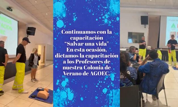 CONTINÚA LA CAMPAÑA “CAPACITARSE PARA SALVAR UNA VIDA” EN LA COLONIA DE VERANO AGOEC 2026