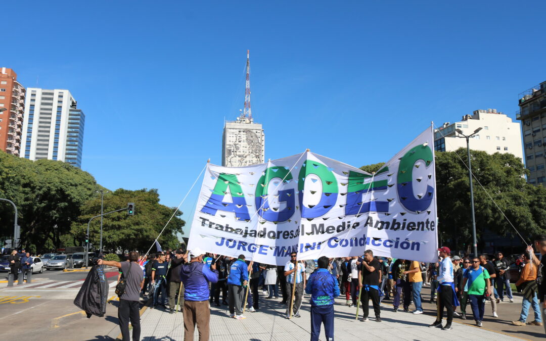 AGOEC presente en la movilización convocada por la CGT por el Día del Trabajador