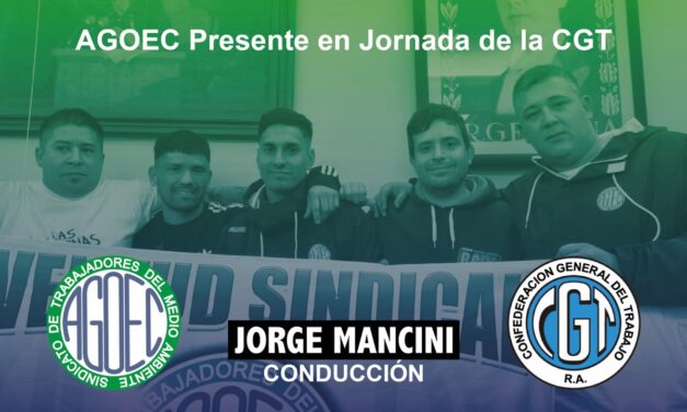 AGOEC Presente en Jornada de la CGT